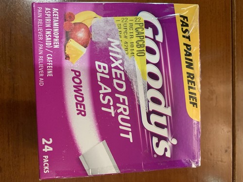 Headache Powder, Mixed Fruit Blast Flavor Dissolve Packs,