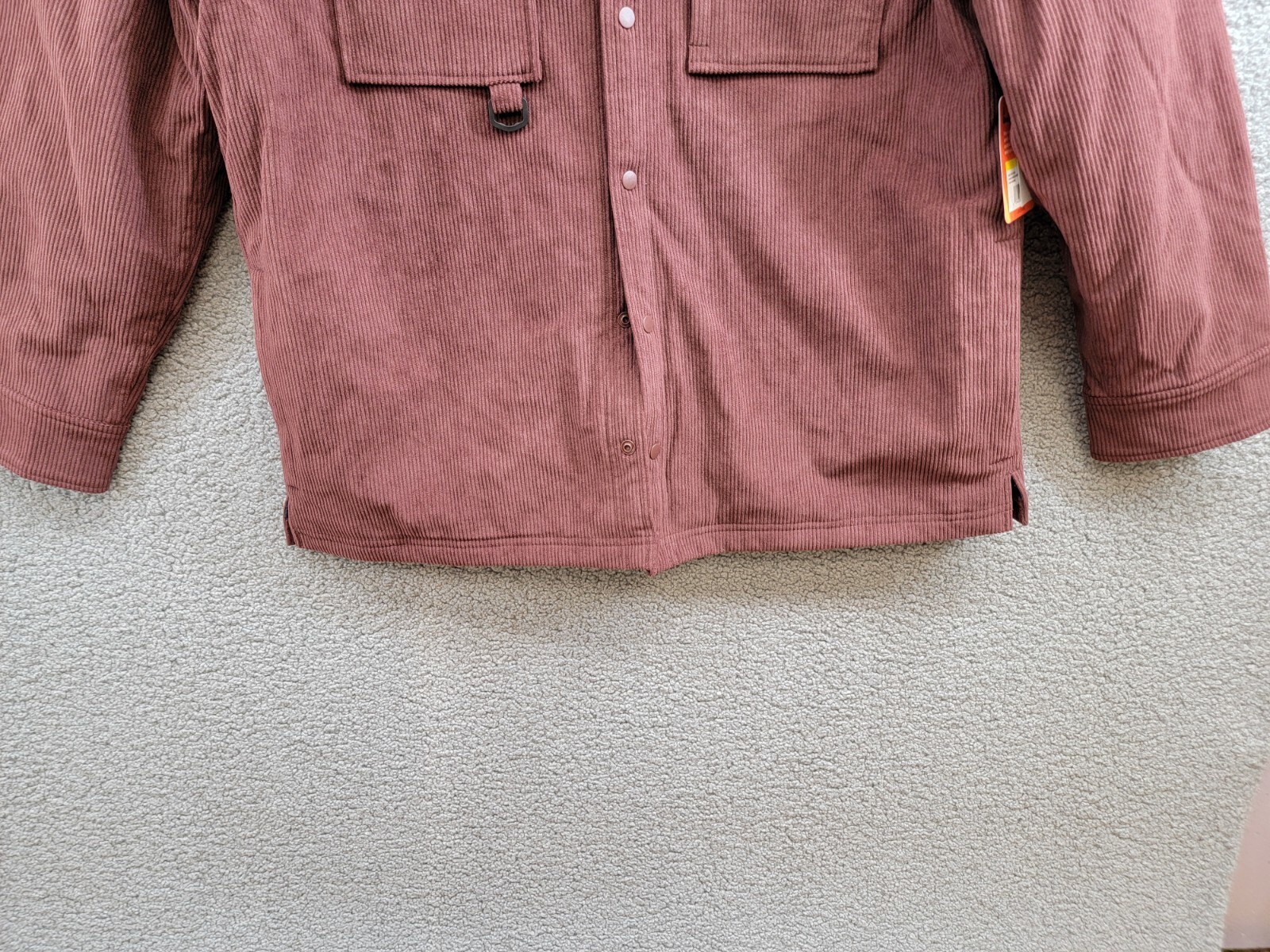 BASS OUTDOOR Relaxed Fit Corduroy Shirt Jacket Men's M Rum Raisin Point Collar - Picture 4 of 19