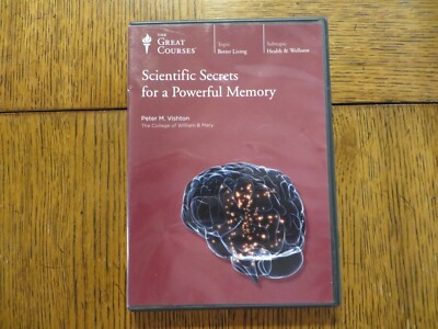 Scientific Secrets For A Powerful Memory - 2012 The Great Courses DVD VERY GOOD!