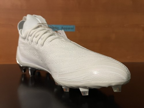 ADIDAS ORIGINALS ADIDAS ADIZERO PRIMEKNIT FOOTBALL CLEATS WHITE CHROME MEN'S SIZE 12 GX5420