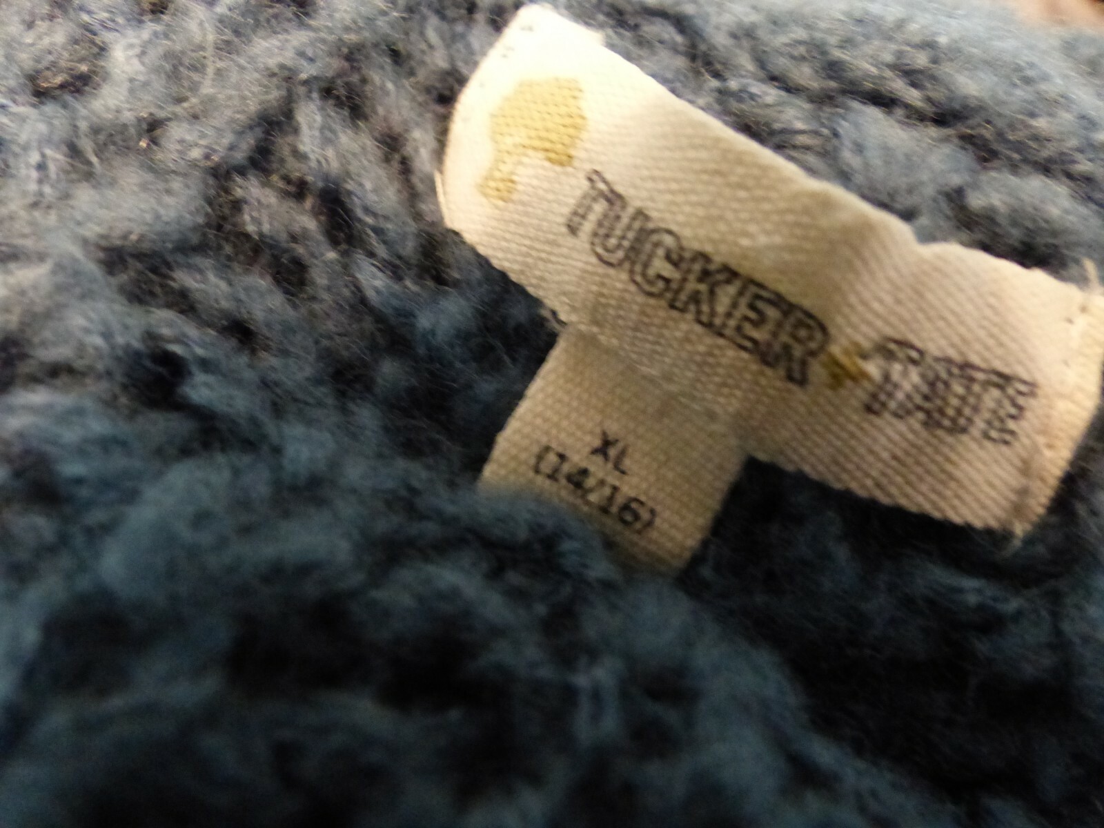 Tucker & Tate Solid Blue Long Sleeve Open Knit Sweater Shirt Girls Size XL 14/16