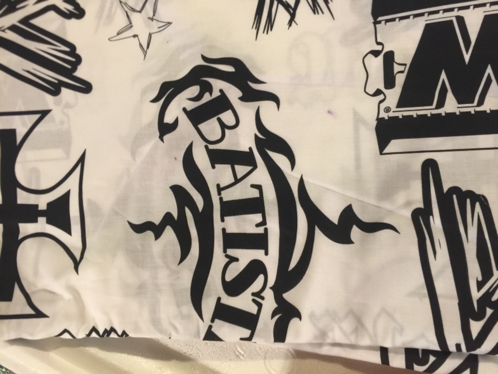 Cotton Fabric  batista Smack Down 2008 World Wresting Entertainment yard