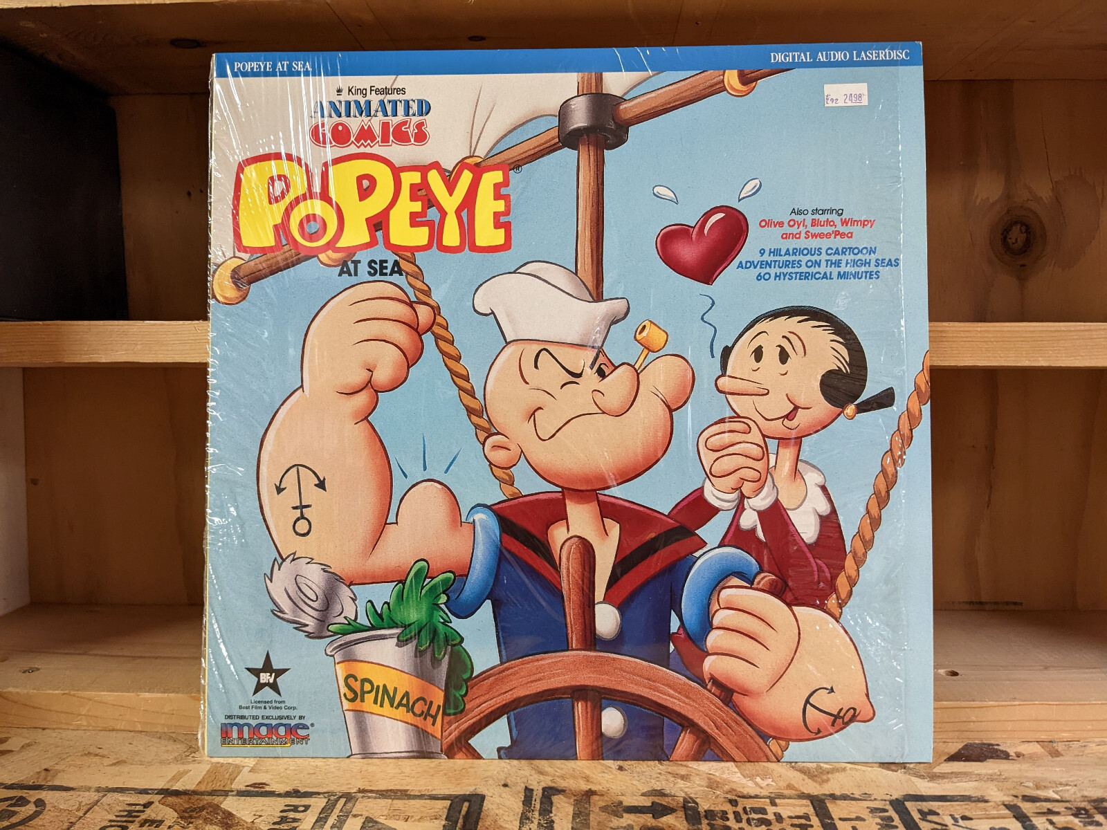 Popeye at Sea Laserdisc Image Entertainment Classic Cartoons Olive