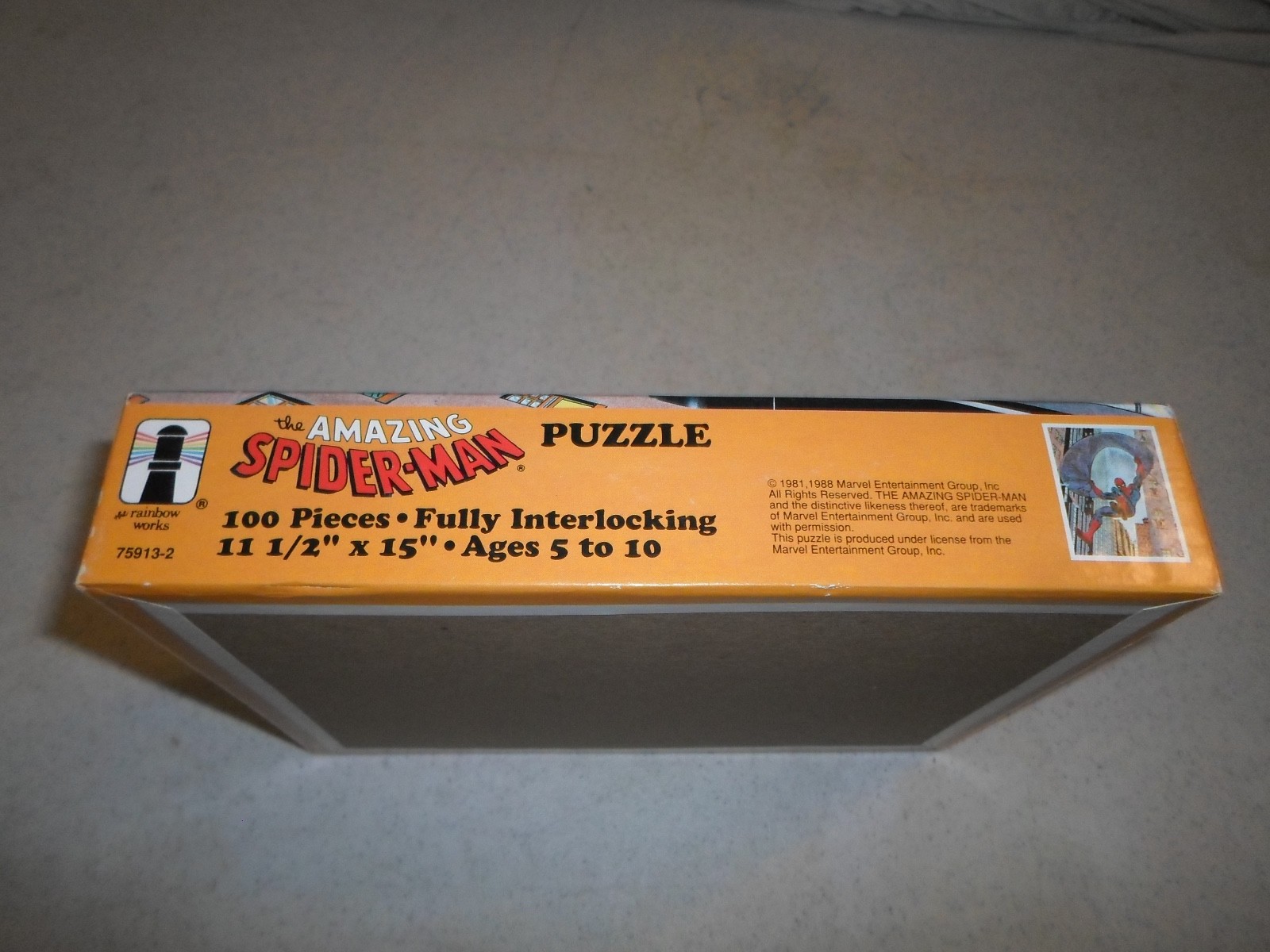 NEW* Rainbow Works Vintage 100 Piece Puzzle *Amazing Spider-Man* Comic Book 1988