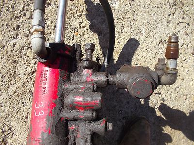 Massey Harris 33 tractor MH hydraulic hitch lift cylinder outlet hoses 3pt hitch