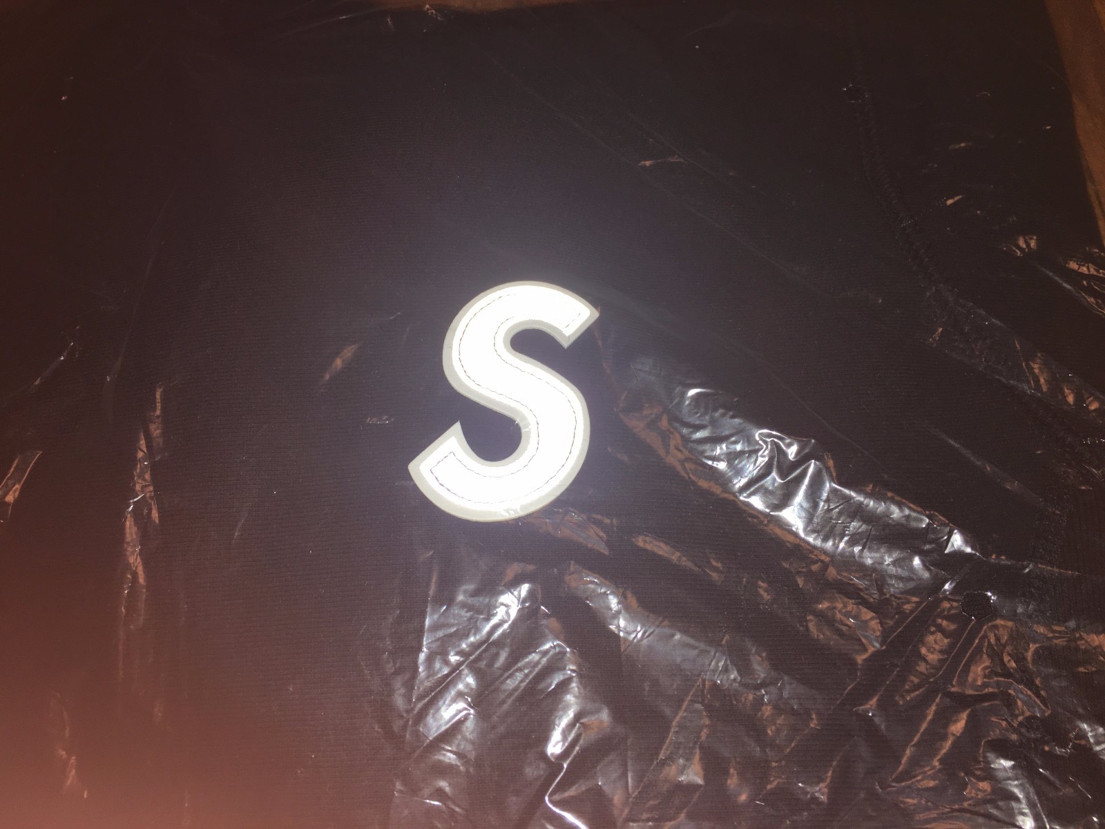 Pre-owned Tnf Supreme Reflective S Logo Hooded Sweatshirt Black M Box Logo Araki 3m Arabic