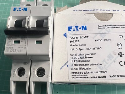 Moeller FAZ-D13/2-RT Circuit Breaker 2 Pole