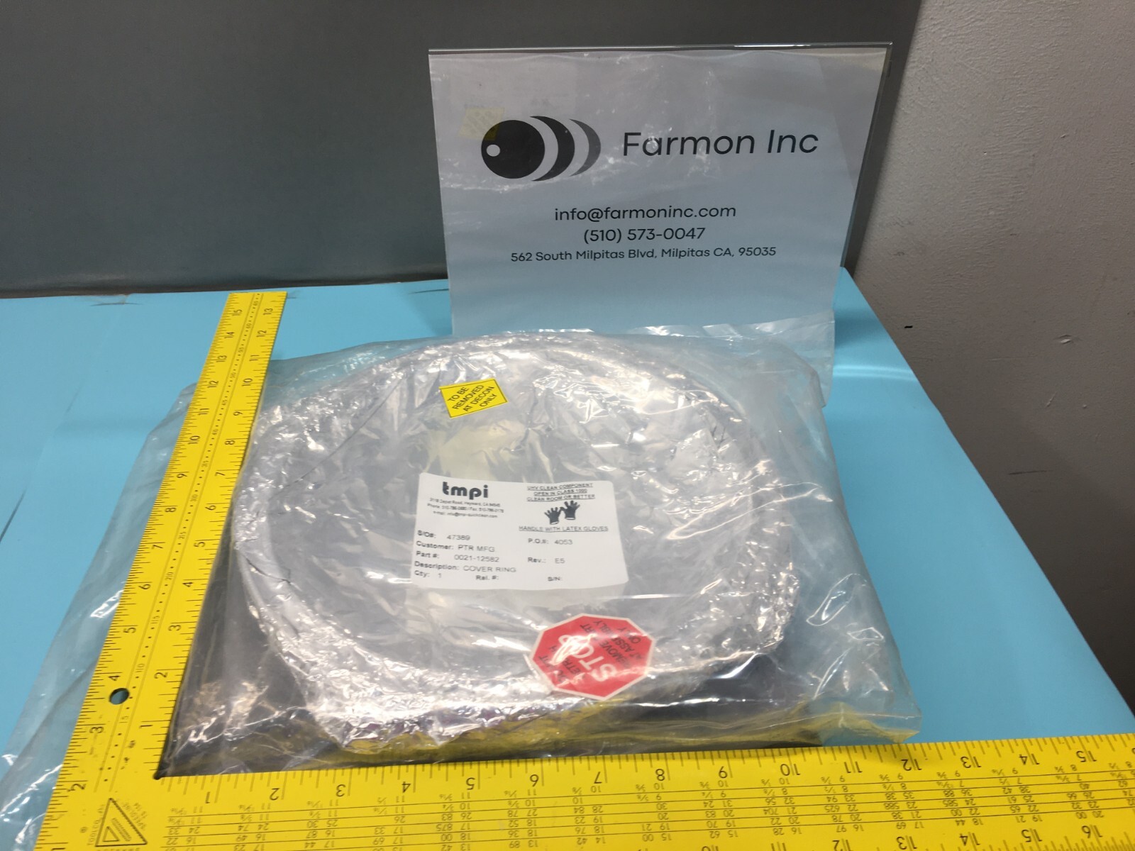 AMAT 0021-12582 COVER RING, 8