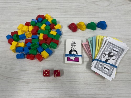 1989 Vintage MONOPOLY JUNIOR Replacement Pieces Parts - PLAY