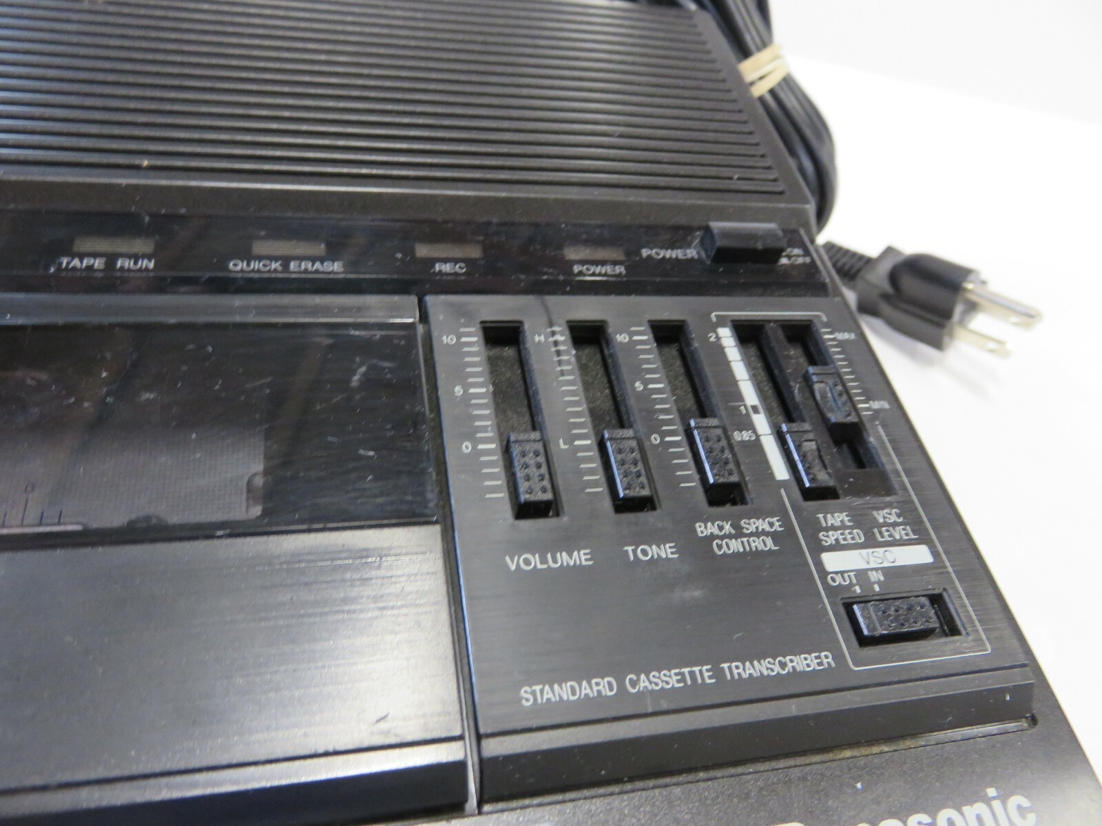 VTG Panasonic Black Standard Cassette Transcriber/Playback/Recorder