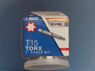  10 Pack 2'' Long Torx S2 Power Bits T-15 torx  Bestway tools  NEW