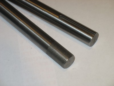 1/2" steel shaft / rod threaded 1/2"-20 (both ends) with nuts 12