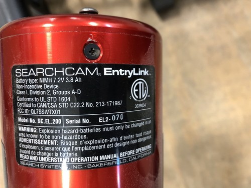 CON SPACE Searchcam entrylink hazmat wireless video system. No Cables.