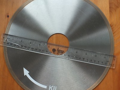 TechDiamondTools Diamond Continuous Rim Lapidary Saw Blade 12 inch
