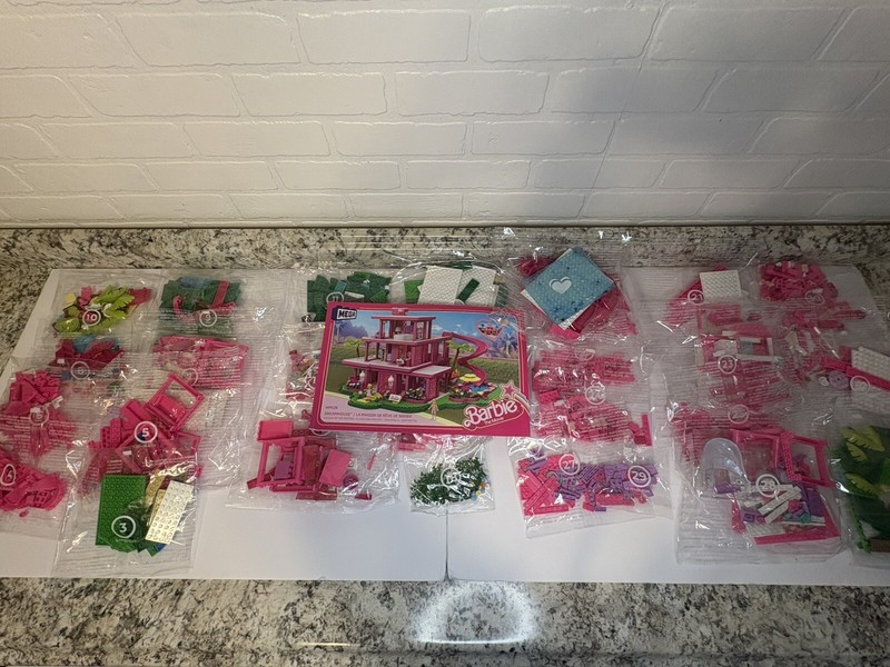 Mega Barbie The Movie Building DreamHouse Sealed Bags NoFigures Read