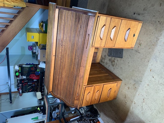 Wooden Antique Style Roll Top Desk | Desks | Gumtree ...