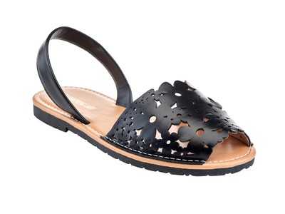 

Женские сандалии Charming Lady с цветочным принтом и лазерной резкой с открытым носком, Sandal