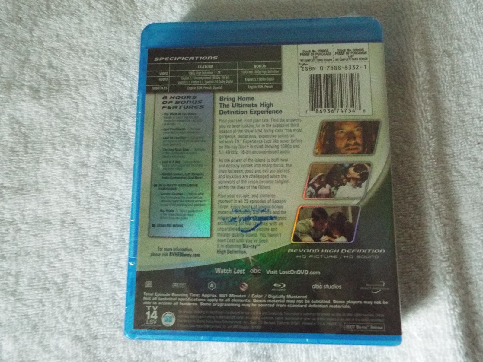 Lost 3 the Complete 3rd Series-Blu-Ray-20 Sets-New Factory Sealed