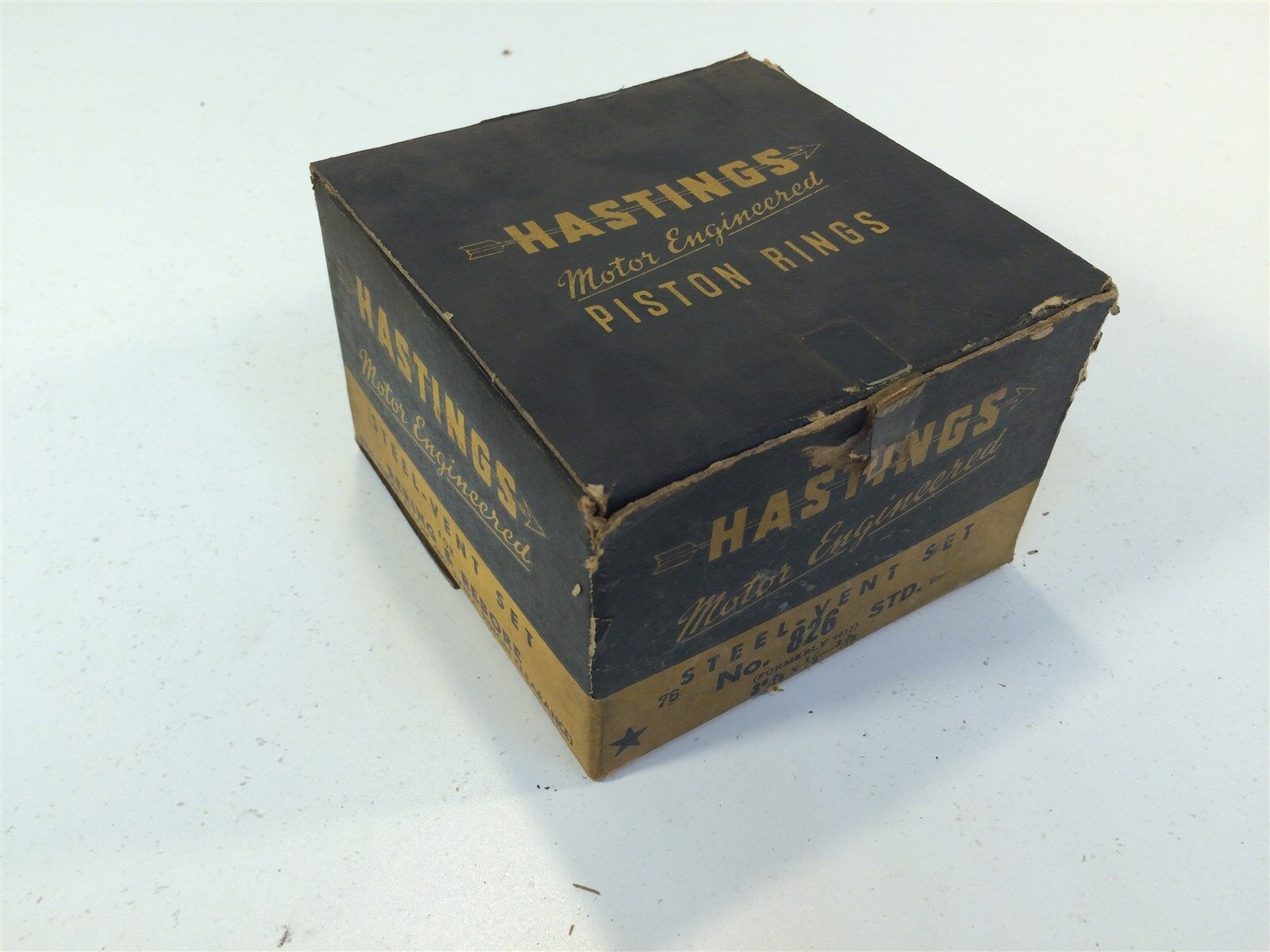 Vintage Hastings Steel-Vent Set Piston Rings No. 826 STD. Made...