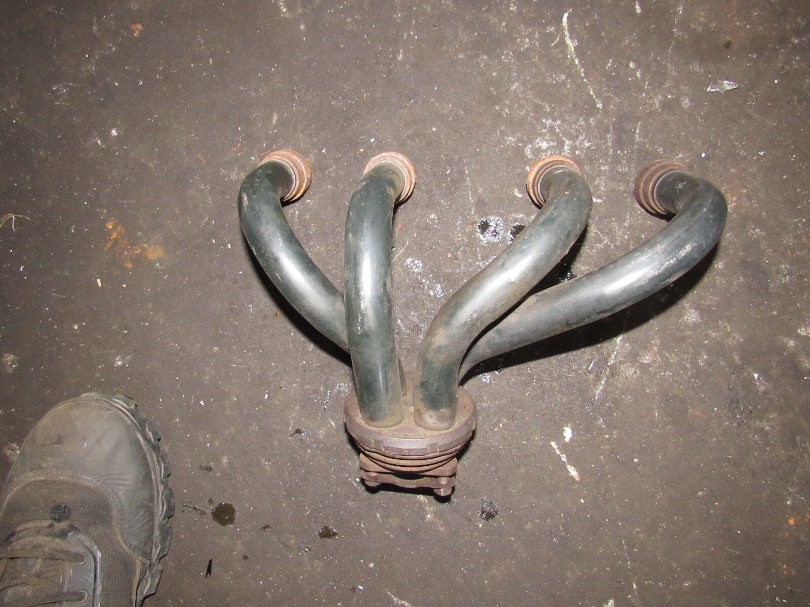 1984 kawasaki zx750e gpz turbo exhaust header manifold pipe