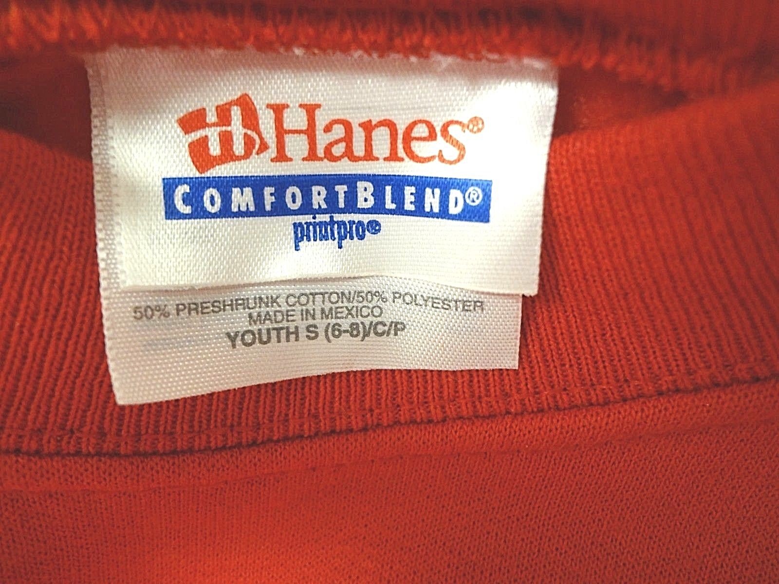 Hanes Comfort Blend Crewneck Long Sleeve RED Sweatshirt~Size YOUTH S (6-8)~NWOT