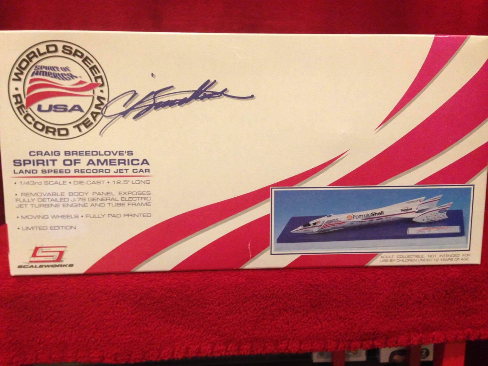 ミニカー SPRIT OF AMERICA LAND SPEED JET CAR 1/43 1963 Spirit Of America Land Speed Jet Car 1:43 Diecast Model