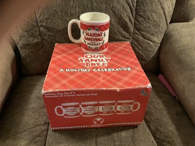 Disney Our Family Tree Holiday Collection 4 Of Coffee Mug Set