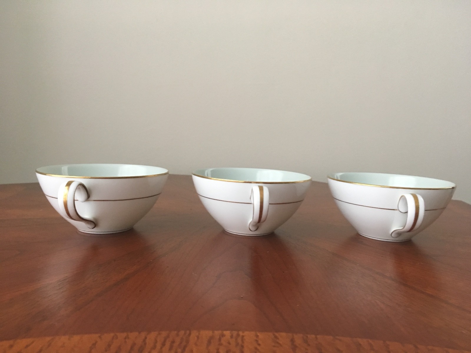 ( 3) Noritake Carlisle Cups (Discontinued Pattern)