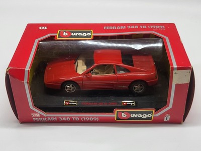Burago Red Ferrari 348 TB (1989) 1/24 1:24 Scale Diecast Metal Car 0539 Bburago