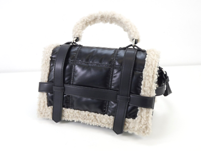 Sac Zara polaire ville 2019 noir matelass sac main bandouli re