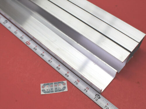 4 Pieces 2" x 1" x 1/8" Wall 6063 T52 ALUMINUM CHANNEL 72" long Mill Stock