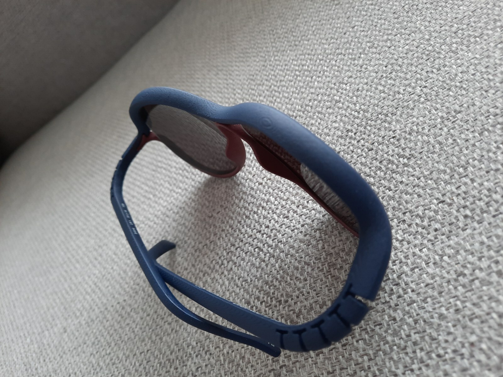 Pre-owned Ron Arad Pq By  Sunglasses Aviator Model B814 Color (lr1) Blue & Bordeaux 55-15 In Gray