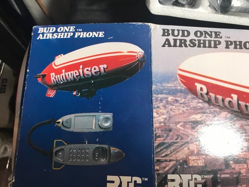 BUD ONE AIRSHIP TELEPHONE Budweiser Phone in Never Has Been Out Of The  Box