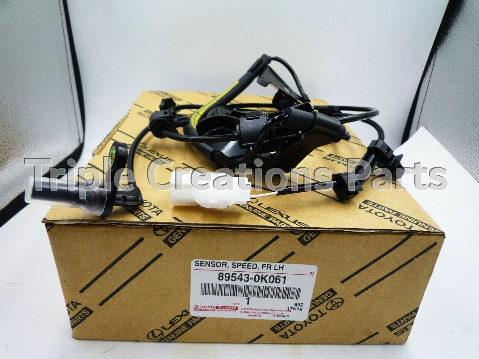 89543-0K061 GENUINE OEM TOYOTA SENSOR, SPEED, FRONT LH 89543-0K061 GENUINE OEM TOYOTA SENSOR, SPEED, FRONT LH