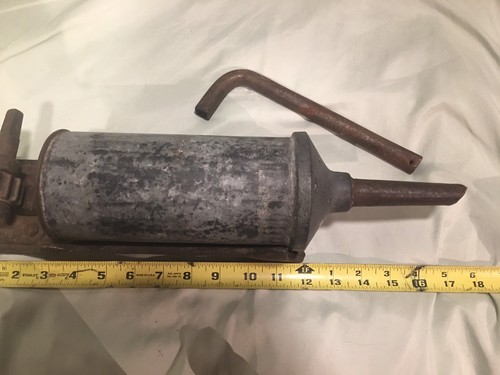 Vtg Sausage Stuffer Hand Crank Wall Mount