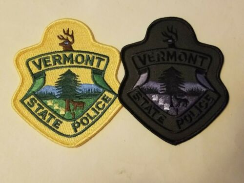 VERMONT State Police Patches - Set of 2       ***NEW***