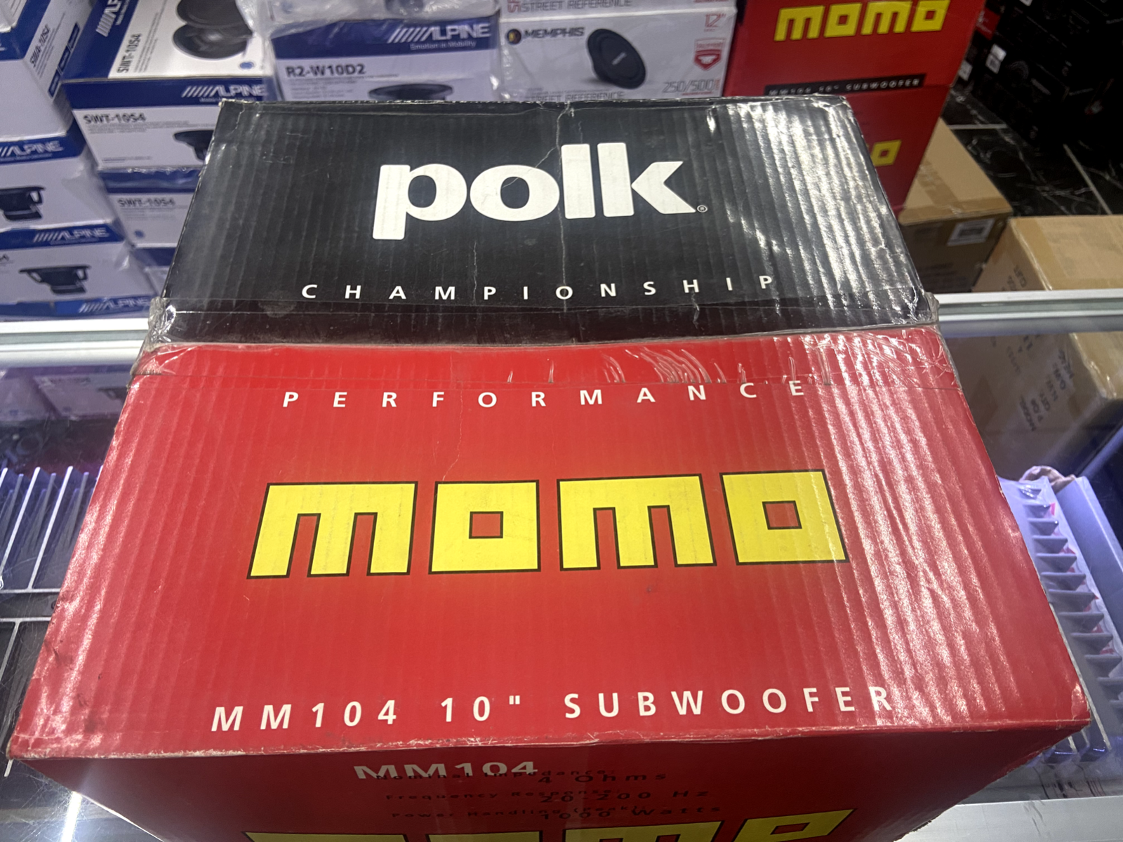 POLK AUDIO MM104 CHAMPIONSHIP PERFORMANCE SUBWOOFERS *CLASSI