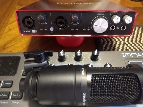 Home Studio Gear- 6i6, AT2020, LX25+