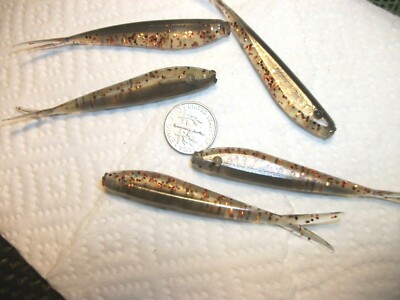 60-3"bass-crappie-walleye minnow grubs-jigs-drop shot-stinger-split tails-flukes