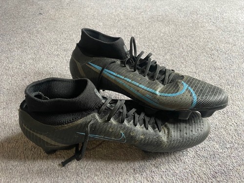 Nike MERCURIAL Superfly 8 Moulded BLACK GREY BLUE Football