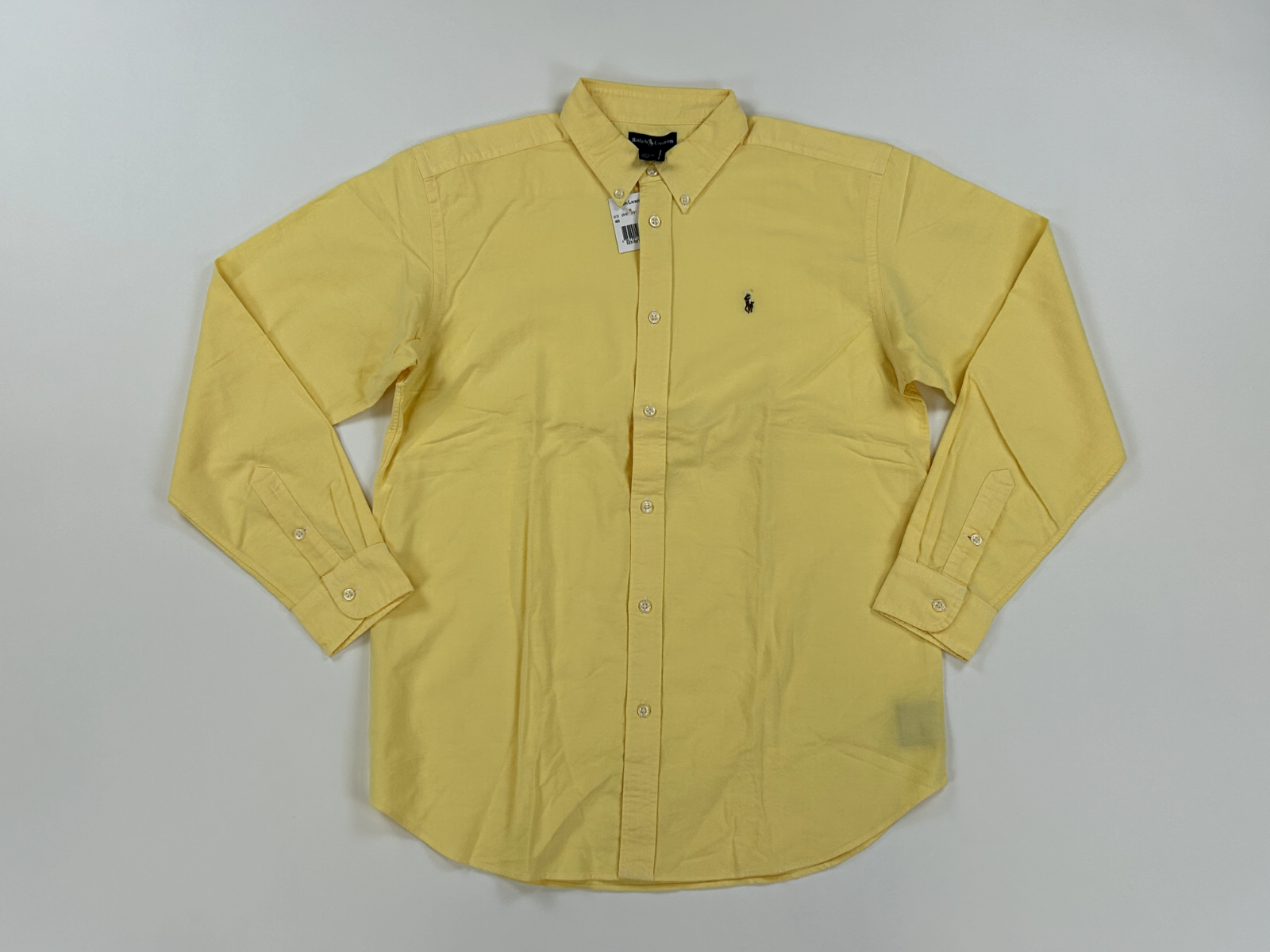 Однотонная Оксфордская хлопчатобумажная рубашка Polo Ralph Lauren для мальчиков на пуговицах - Желтый -
