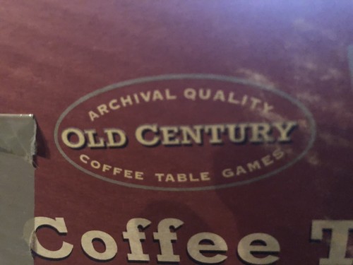 Old Century Coffee Table Games Baseball Brand new still in plastic solid wood