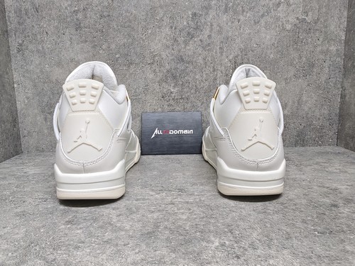 Pre-owned Jordan Level Ss/new - Air  4 "metallic Gold" Vintage Basketball Shoes Aq9129-170 In White