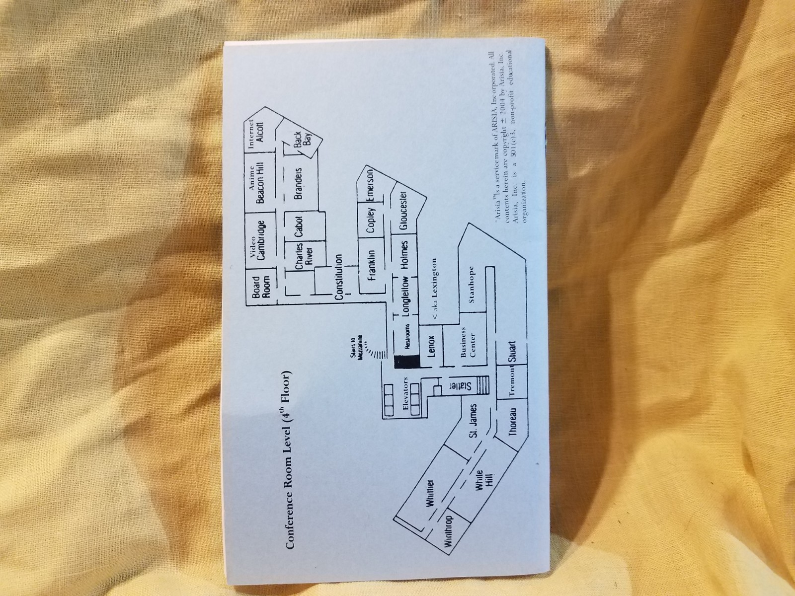 ARISIA 2004 Boston Pocket Program - Tim Powers Wen Spencer Cecilia Tan