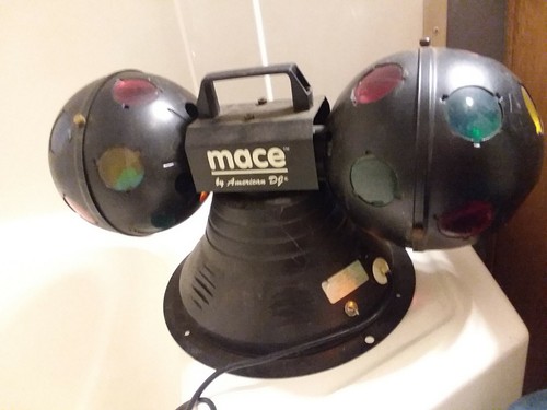 Vintage American DJ MACE  Rotating Dance Disco Ball Light Globe Spinning