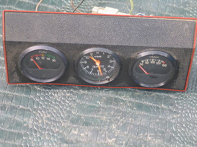 VDO CLOCK  Vintage Center Dash Gauge Switch Panel 60's E Type MK II Smiths Lucas