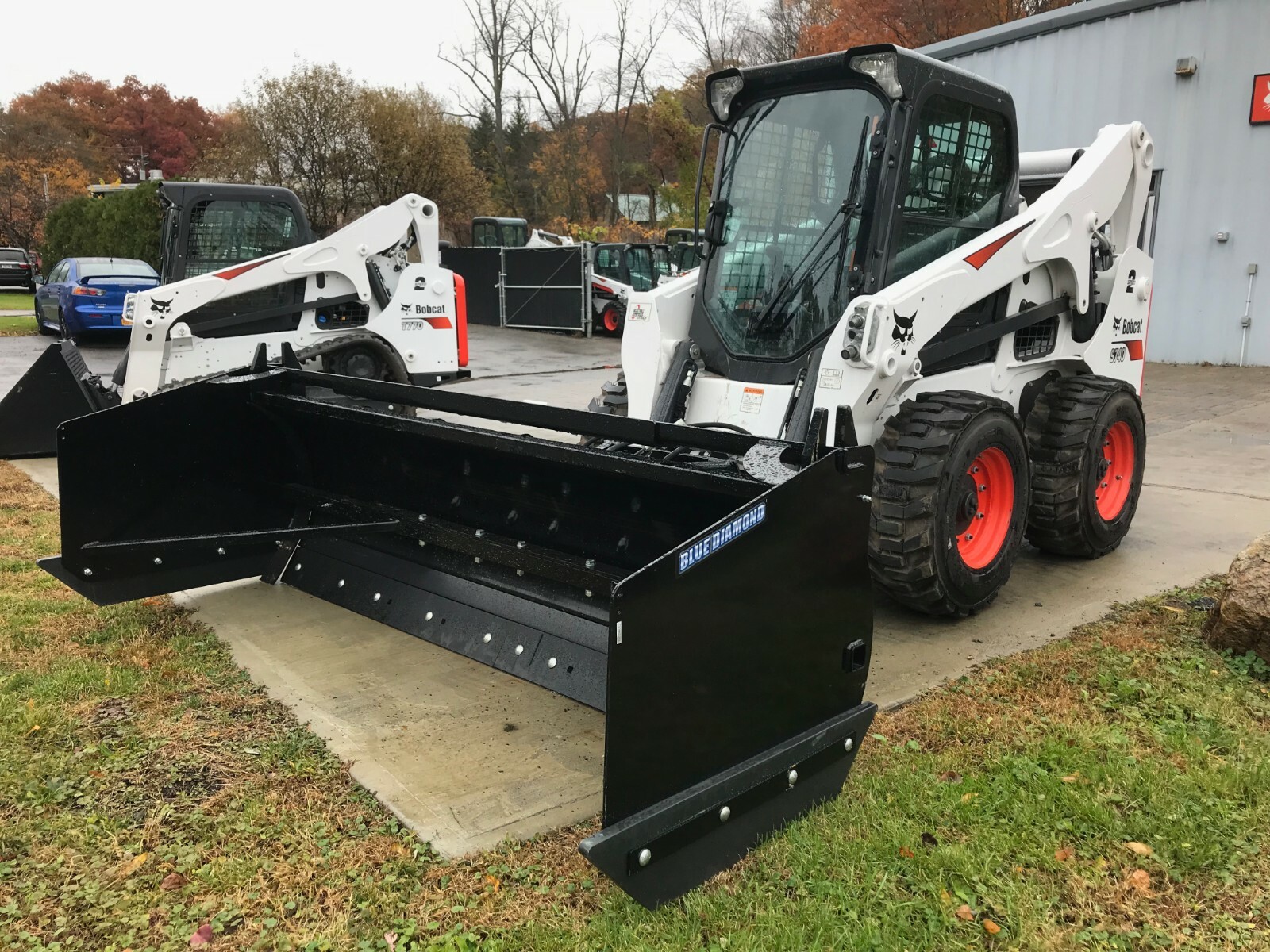 Blue Diamond Trip Edge Blade Pusher  Skid Steer Attachment 96