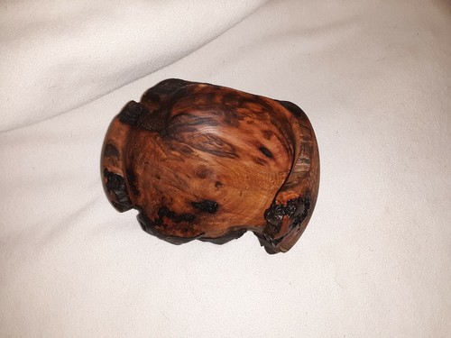 Wood bowl - decorative live edge Madrona burl 8