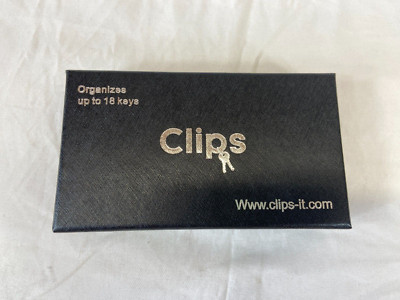 Clips Key Organizer Up To 18 Keys Silver Keychain New In Box Made in China