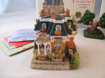 Liberty Falls Americana Collection 3 pc Sinclair Hotel Rosie's Flower Shop Tree